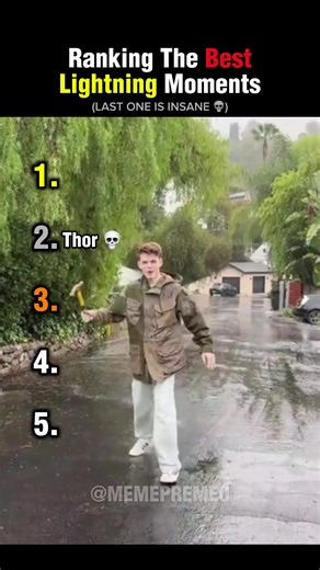 Ranking The Best Lightning Moments 😭 #funnyvideos #fyp #fail #lightning #goviral