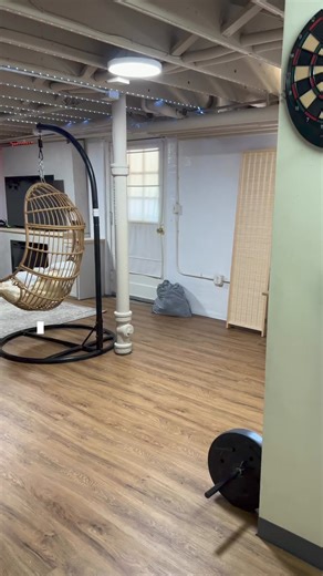 Updating my basement just in time for my daughter to come home from her first year of college! #ad Thanks to Schlage and their Encode Smart WiFi Lever, she never has to worry about remembering her keys or wondering if she locked the door. We can lock it from our phones from anywhere with the Schlage Home app. Technology is amazing! 😻 #schlage #basementmakeover #smartlock | Build and Create Home