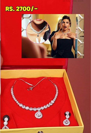 Anvika presents AMERICAN DIAMOND ‘Celestial Elegance’ – Where the Stars Inspire Every Design.✨💎 Price: NPR 2700/- 💸 Get 25% off on this stunning necklace set! Code: JK-03 Available in: ✨ White Contact us: 9808451205 #priyankachopra #bollywoodstyle #HighQuality #fyp #americandiamond #panchadhatujewelry