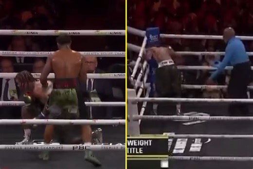 Gervonta Davis takes a knee in bizarre moment as he draws with Lamont Roach