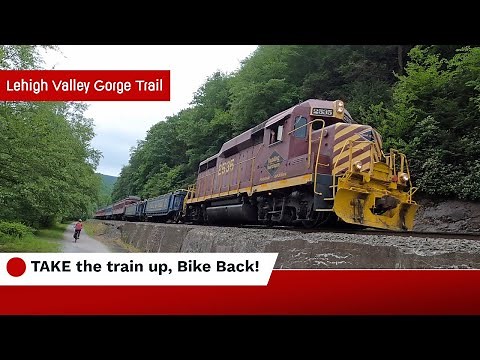 Biking in Pennsylvania's Pocono Mts: The Lehigh Valley Gorge [Take the Train up -- Bike Back!]