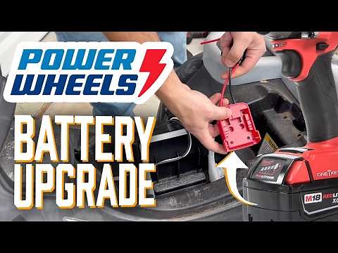 Power Wheels Battery Upgrade