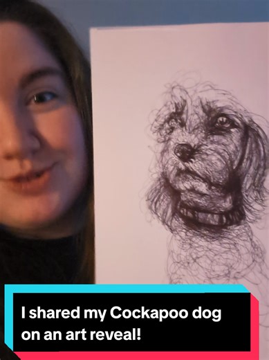I shared my cockapoo drawing! #cockapoo #cockerspaniel #poodle #pendrawing #unorthodoxzoo