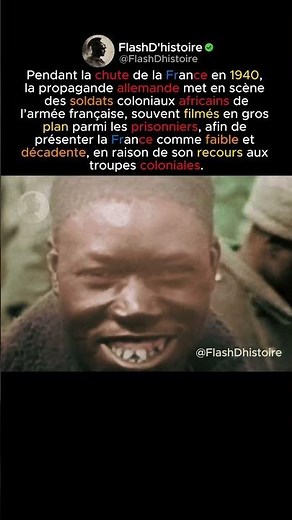 Soldats coloniaux : La chute et la propagande.