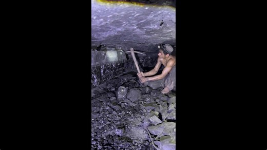 Hand-dug tunnels reveal hidden gems in viral coal mining video