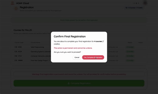 Watch this full video to know how to do course registration through Ucam Cloud! | Dept. of CSE, UIU