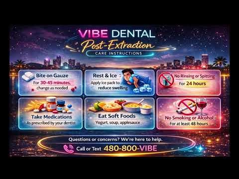 Post-op instructions for Extraction