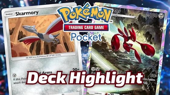 Unstoppable Combo! Scizor + Skarmory Deck Spotlight | Pokémon TCG Pocket