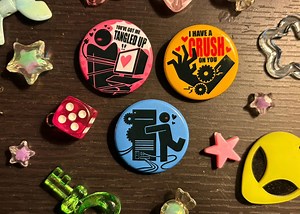 Objectum/robot Lover 32mm Pin/button/badge Set 3pcs - Etsy