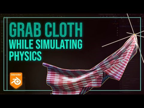 Blender Interactive Cloth Simulation | Blender Marvelous Designer-Like Cloth Grabbing