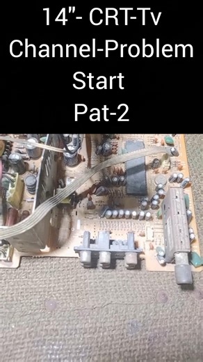 14" CRT TV Channel Problem Fix | Easy TV Repair Tips #electronics #TVChannelProblem #service