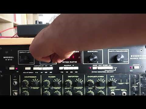 ROLAND Tr909 DrumMachine Techno Clap in Eventide H910 Harmonizer