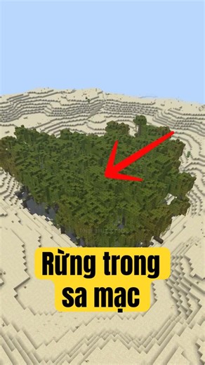 Rừng trong sa mạc #minecraft