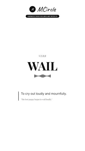 Learn English: What is Wail? | Vocabulary Shorts