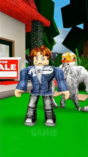 Poor bacon is scared 🤣🤣 by goo goo gaga #roblox #shorts #robloxshorts