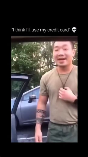 Yoo Humor on Instagram: "This viral clip features a sharp piece of satirical comedy where an Asian-American man flips the script on traditional stereotypes. By widening his eyes and mimicking common American behaviors—like a reliance on credit cards and "gluten-free" requests—he pokes fun at modern cultural quirks. It’s a masterclass in subverting expectations, taking a negative trope and transforming it into a lighthearted observation of current social norms in a way that resonates with a globa