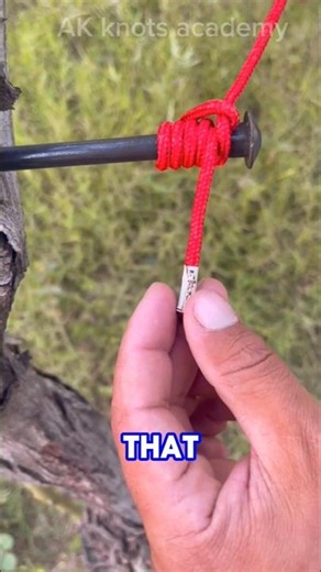 The Perfect Match: Rope and Nail!#knots #howto 👍