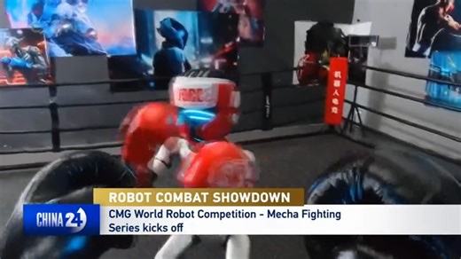1.9K views · 22 reactions | The China Media Group World Robot Competition - Mecha Fighting Series, kicks off in Hangzhou, Zhejiang on Sunday. Now, in the lead-up to the showdown, the robot “fighters” are busy making their final preparations. | CGTN China24 | Facebook
