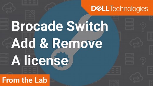 How to view, add and remove a license on Brocade switches via CLI
