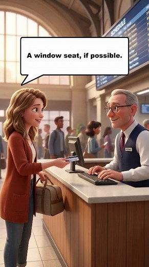 At the Ticket Counter | English for beginners #englishconversation #learnenglish