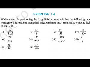 Exercise 1.4 Maths Class 10th | cbse class 10th maths exercise 1.4 solution