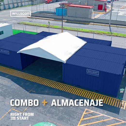 Con nuestro Combo Almacenaje llevamos el almacenamiento modular al siguiente nivel: 6 contenedores de doble puerta más una oficina de seguridad; optimizamos tu espacio buscando soluciones inteligentes sin comprometer la seguridad. Mayor resguardo, más confianza. #WillScot #WillScotMexico #OrgulloWillscot #Contenedor #Combo #Almacenamiento #RightFromtheStart #PrecisosDesdeInicio | WillScot México