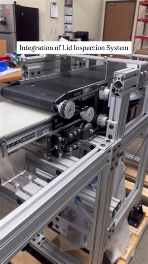 Lumis Automation on Instagram: "Successful installation of conveyors and inspection systems for lids ✅. #lidinspection #magneticconveyor #mechanicalengineering"