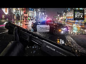 ⁴ᴷ⁶⁰ GTA 6 Graphics!? RTX 4090 Epic Police Chase with Real Sounds! Ray Tracing Graphics / GTA V Mod