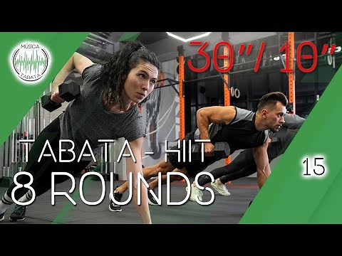 💪 15 MÚSICA PARA ENTRENAR TABATA – HIIT CON TIMER ⏱️ | 8 ROUNDS | INTERVALOS 30/10
