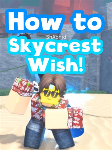 How to make a wish in skycrest! #fisch #roblox #robloxshorts #gaming Music by: The Noble Demon!