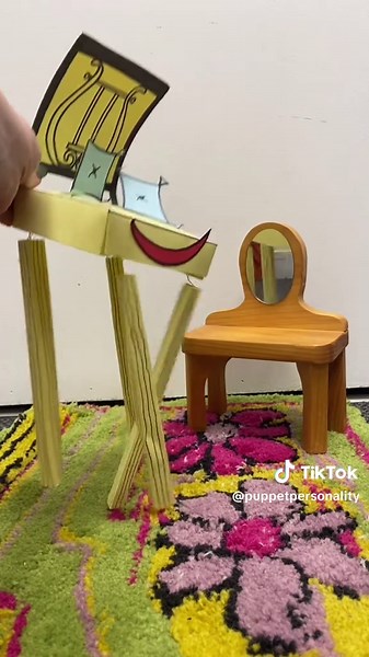 Take a seat! 🪑 #puppet #paperpuppet #paperdoll