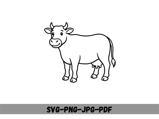 Cow SVG PNG Bundle, Farm Animal Cut File Cricut, Highland Cow Clipart, Dairy Cow Vector, Farmhouse Nursery, Barnyard Silhouette for Vinyl - Etsy