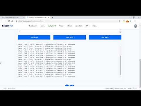 How to earn 1 Bitcoin very easy year 2020 / play dice at faucetpay with script / Binary profit 9 USD