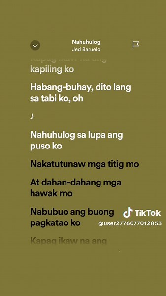 Nahuhulog: Lyrics and Meaning by Jed Baruelo