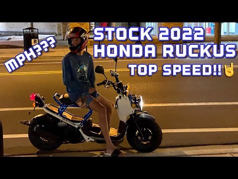 Stock 2022 Honda Ruckus Top Speed