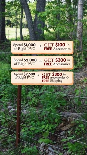 Timeless Fence System on Instagram: "⏰ The clock is ticking and the rewards are stacking. Spend $1,000 and receive $100 in FREE accessories when you choose Timeless Fence System. Whether you’re upgrading pasture lines or installing a rigid PVC post setup that lasts, this is the moment to get more value for your fence investment. Tap into smarter fencing and see what’s possible at timelessfencesystem.com #TimelessFenceSystem #FarmUpgrade #ElectricFencing #PVCPosts #rigidPVCpost #FarmLife #Livesto