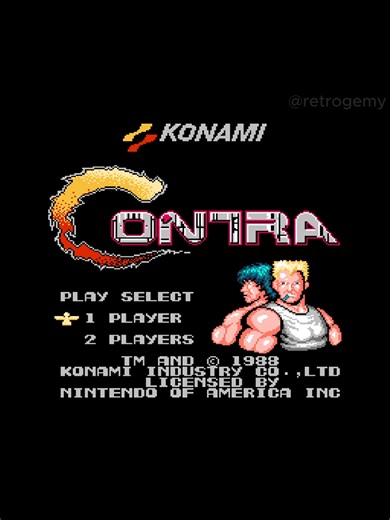 Contra 🔫🔥 2 Players Mode More bullets, more chaos. Fight together… survive together! 🎮💥 #Contra #RetroGaming #ClassicGames #GamingReels #NES