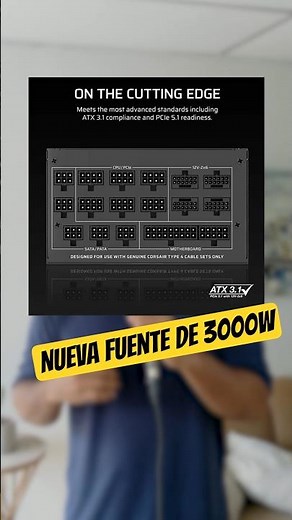 CORSAIR lanza su PSU de 3.000W para estaciones de trabajo.