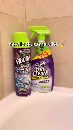 Colorful Bathroom Cleaning with OxiClean