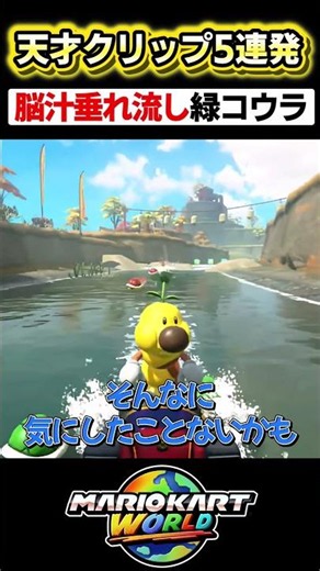 【天才】脳汁が溢れて止まらない天才緑コウラクリップ5選【マリオカート】【面白クリップ集】
