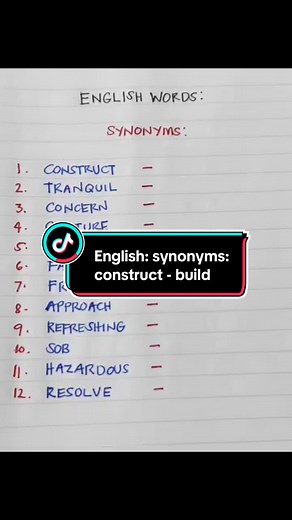 Synonyms for Construct and Build Explained