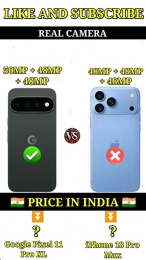 Google Pixel 11 Pro XL vs iPhone 18 Pro Max #shorts #mobilereview