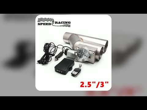 25 3 Electric Exhaust Cutout Valve Y Pipe Exhaust Pipe Single Valve System with Controller Remote