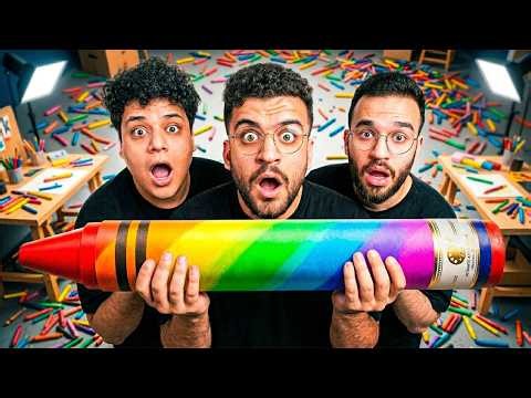 اگه همه مداد شمعی های دنیا رو با هم ترکیب کنی چی میشه؟