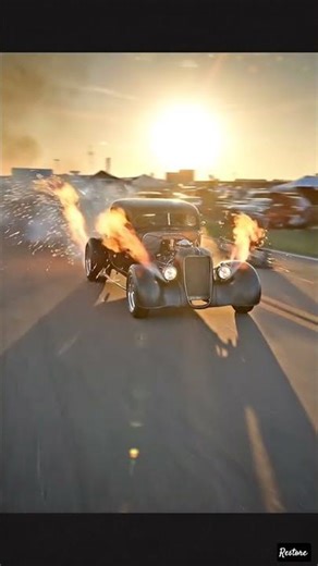 Vintage Beast Awakens 🔥🔥 | Fire Engine Hot Rod on Road
