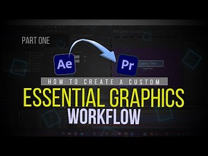 Custom Essential Graphics After Effects To Premiere Pro | Part One