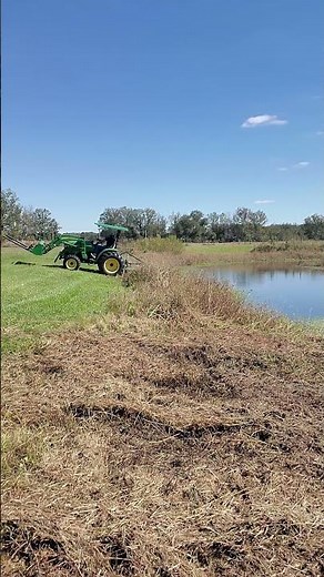 🔥 Thick Brush? Soft Mud? Here’s How I Handle Fall Pond Cleanup Safely.