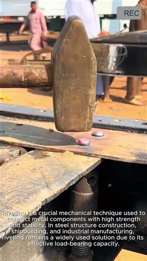 Riveting Process Creates Strong Metal Joints Industrial Work #viral #shorts #creative