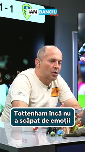 👀 Tottenham încă nu a scăpat de emoții 🔵 iAM Banciu este LIVE în fiecare zi, de luni până vineri, de la ora 18:00 📲 YouTube, Facebook și TikTok iAMsport.ro