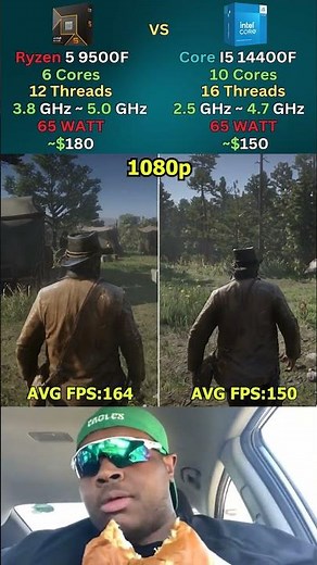 Ryzen 5 9500F vs Core i5 14400F – Which CPU Wins in 2025? #pcgaming #shorts